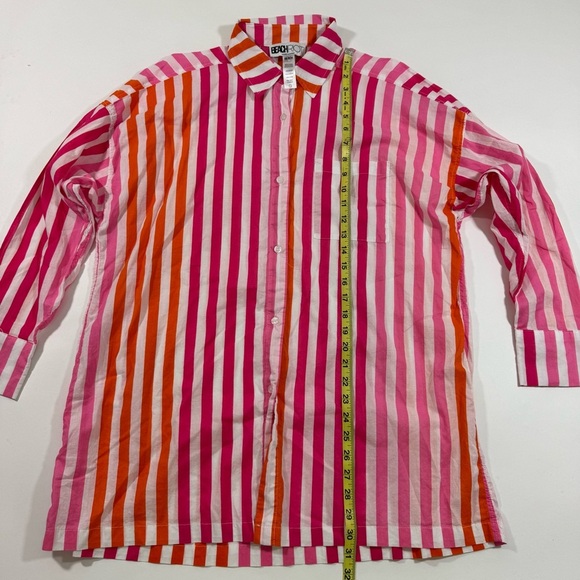 Beach Riot Alexa Cover Up Shirt Sunset Stripes - Picture 5 of 6